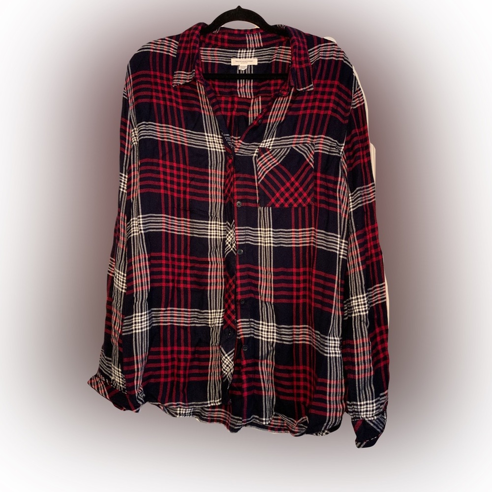 Plaid top Beach lunch lounge size XL